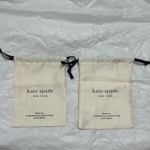 2 Kate Spade Small Dust Bags | 6x5”